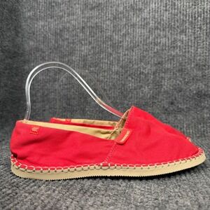 Havaianas Flat Espadrilles Women US 8M Red Comfort Travel Casual Boho Shoes